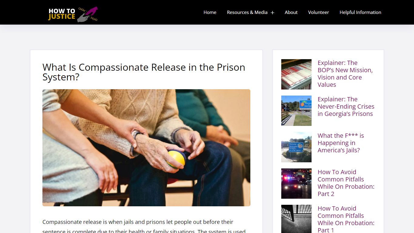 What Is Compassionate Release in the Prison System?